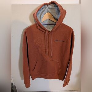 Champion Men's Rust-Orange Pullover Hoodie